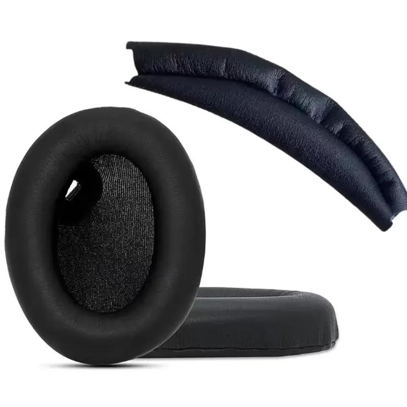 Replacement Earpads & Headband Cushion Covers, Protein Leather Memory Foam Ear Pads Earmuff for Sony WH‑1000XM4 Headphones