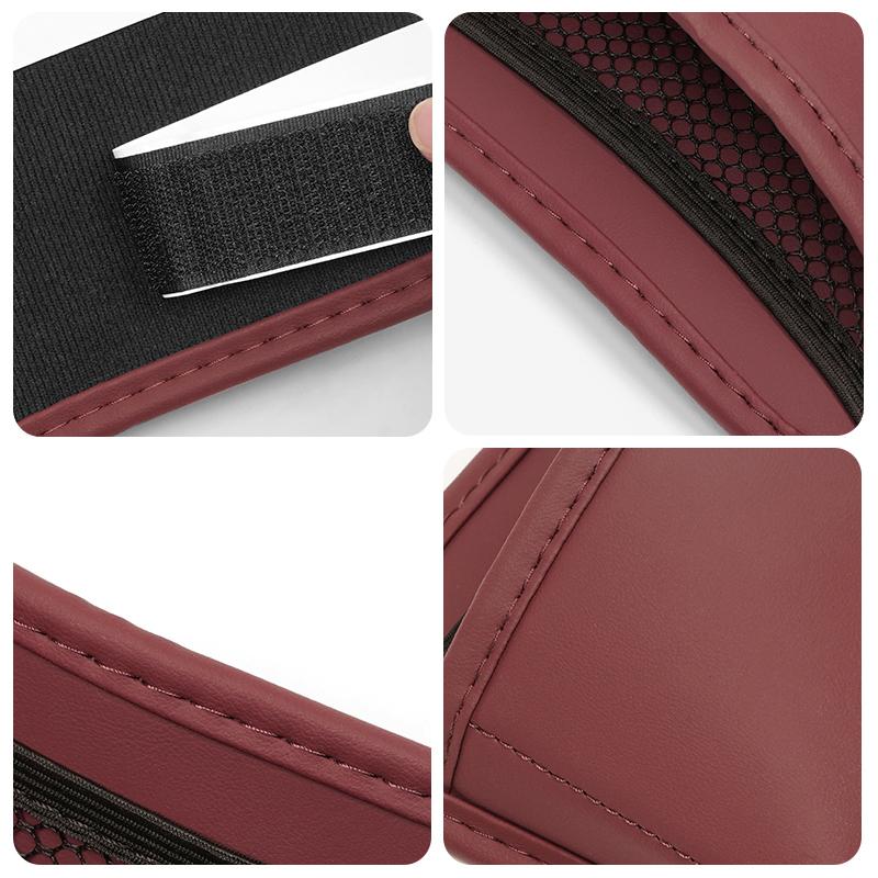 VFO1 Multi-functional Car Storage Box For Benz AMG A/B/C/E/S Class W203 W220 W211 Holder Leather Auto Door Side Case Backseat Bag