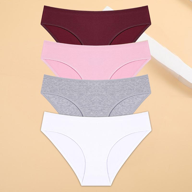 

4 шт./компл. с низкой талией, сексуальные женские трусики, хлопковые трусы для женщин, однотонные трусы, нижнее белье, трусики для девочек, мягкое нижнее белье M&Fast Shipping