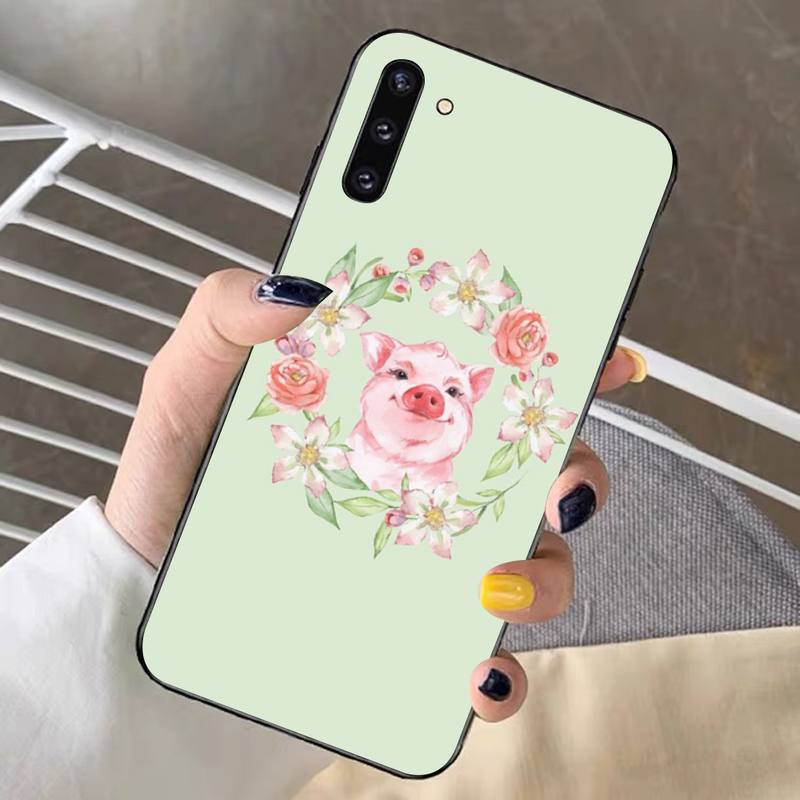Cute Little Pet Pig Phone Case for Samsung Note 5 7 8 9 10 20 Pro Plus Lite Ultra A21 12 72