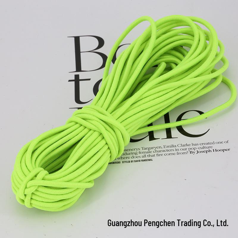 2.5mm High Elasticity Colorful Elastic Rubber Cord