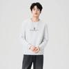 Fashionable Men's Round Neck Sweatshirt Winter New Super Soft and Skin-friendly Inner Long-sleeved Letter Printed Casual Top
