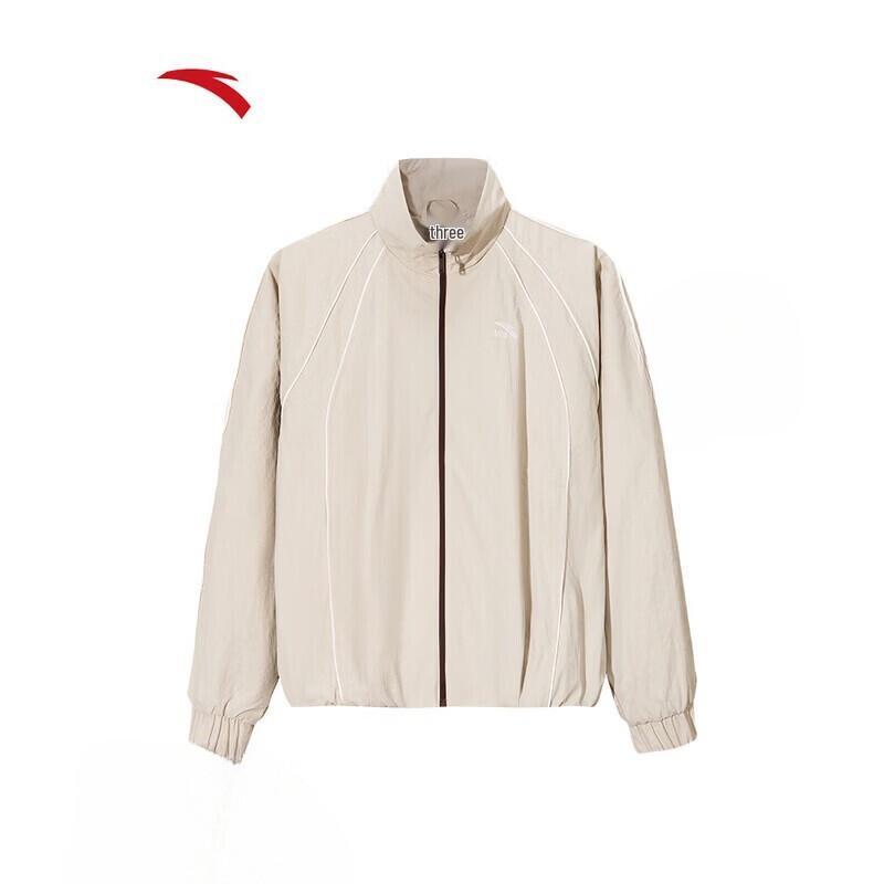 ANTA Women s Striped Color Block Stand Collar Jacket XL
