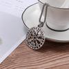 Viking jewelry, versatile ethnic style hollow rune titanium steel men's pendant, simple stainless steel necklace
