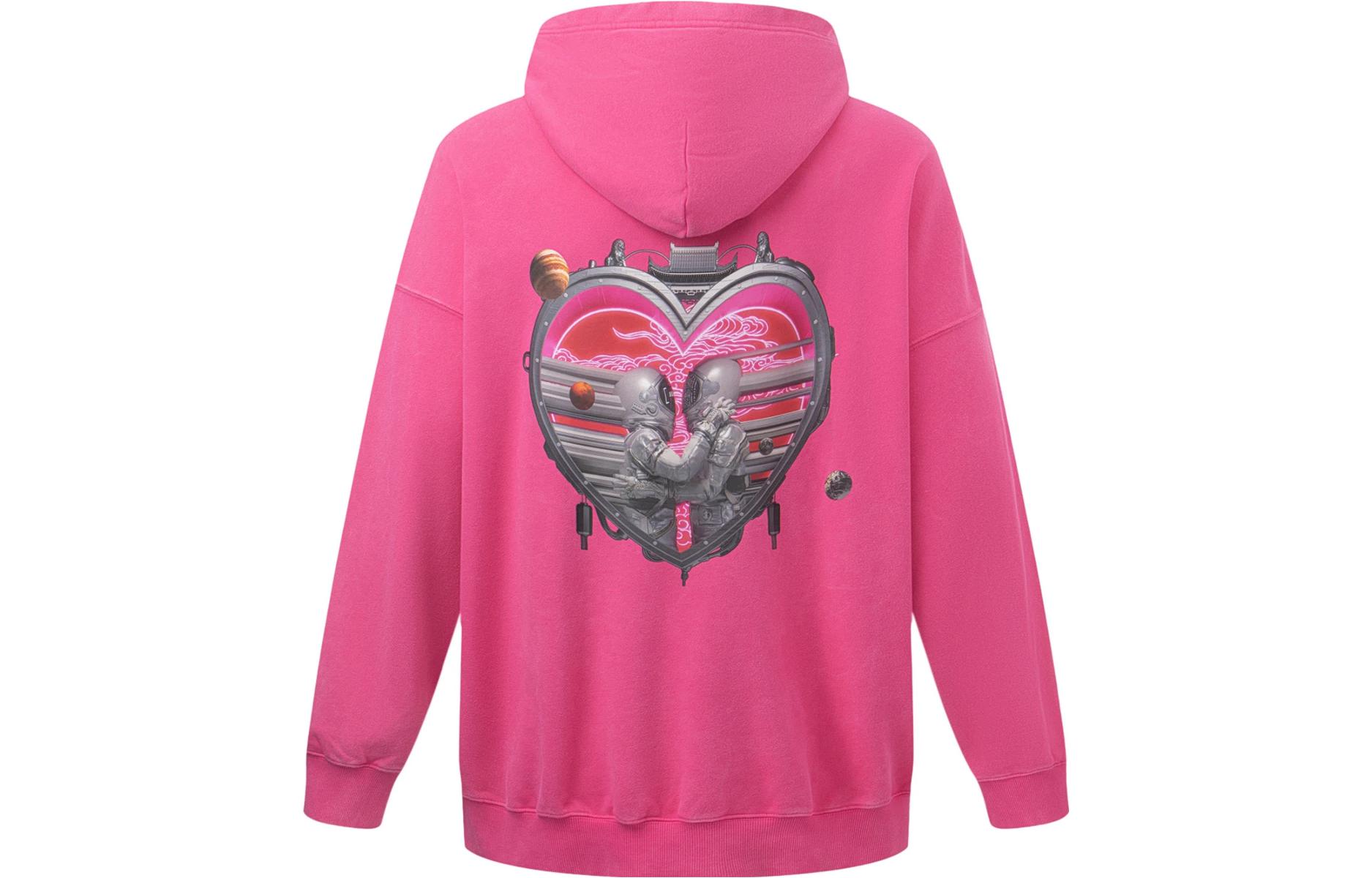 Li Ning Sweatshirt Unisex Vibrant Pink AWDT231-4 L