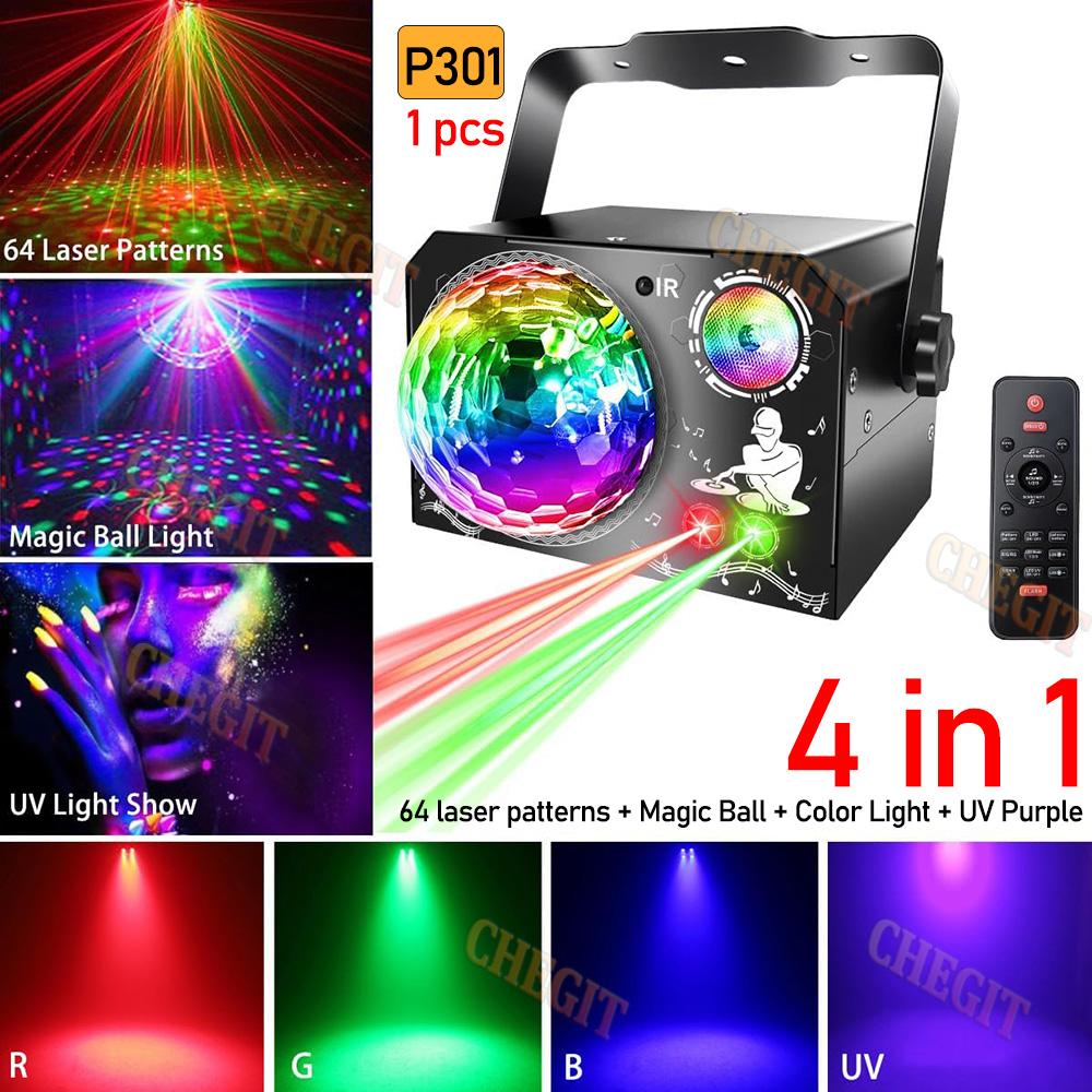 

4В1 Сценический DJ Вечеринка Лазерный Проектор Диско Управление Голосом Красный Зеленый Синий Стробоскопы Клуб Семейный Праздник Рождественские Огни USB