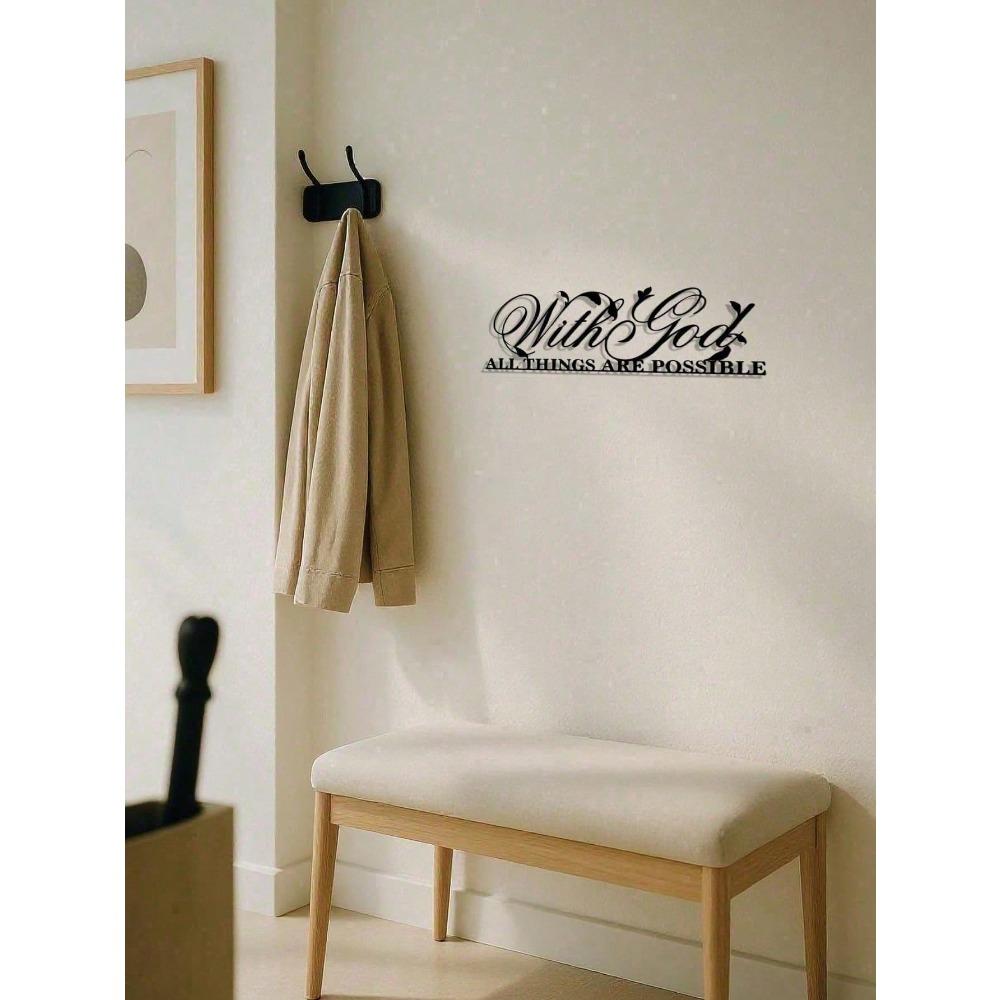 Metal Wall Art Decor Hanging Plaque for Home Office Kitchen