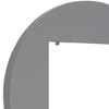 Single Frame for Karlik Mini Switches and Sockets, Round, Matt Gray, 27MRTO-1