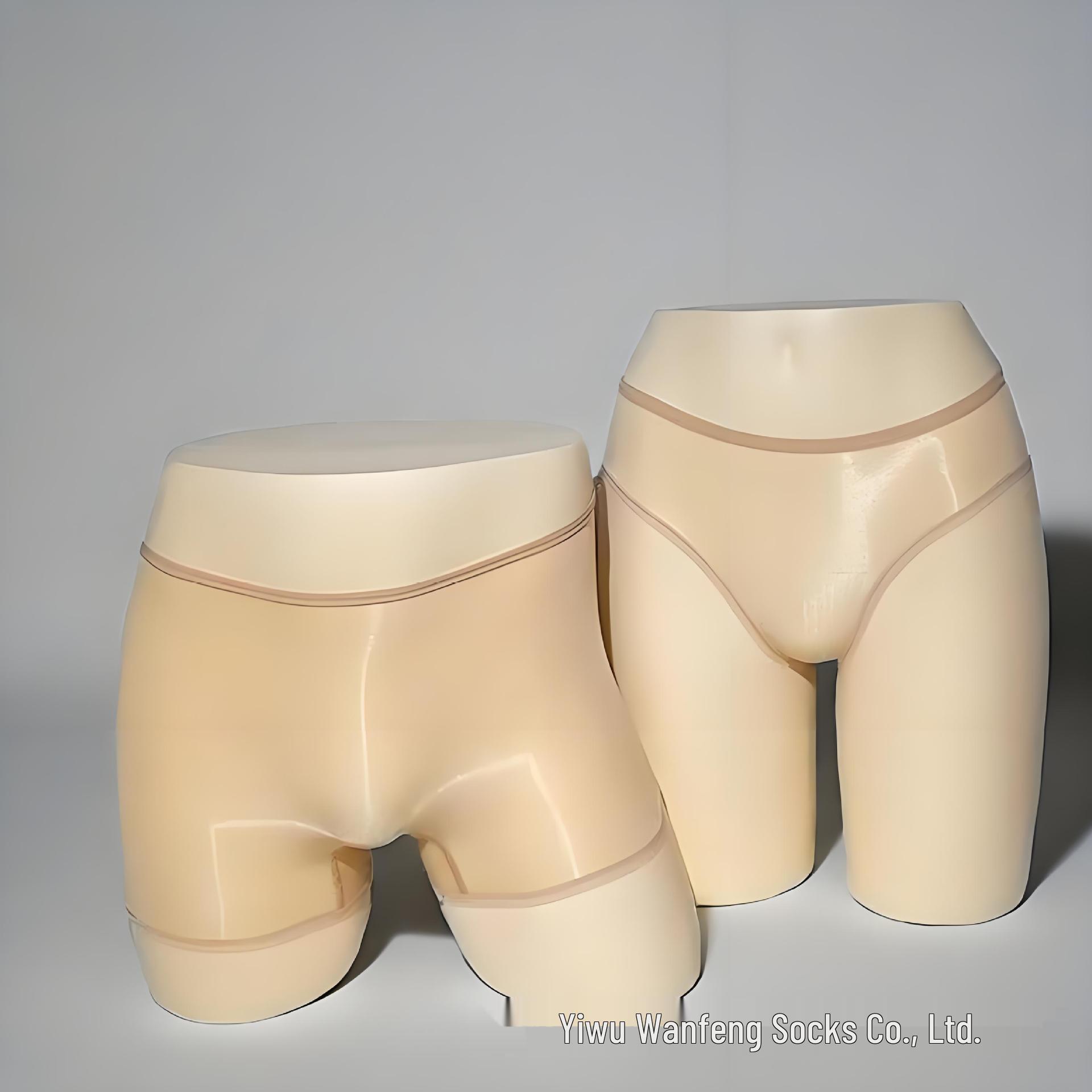 Nahtlose Seidenstrümpfe in Aurora-Optik & Transparenter Slip für Damen - Übergröße & Paare 80-150 jin beige