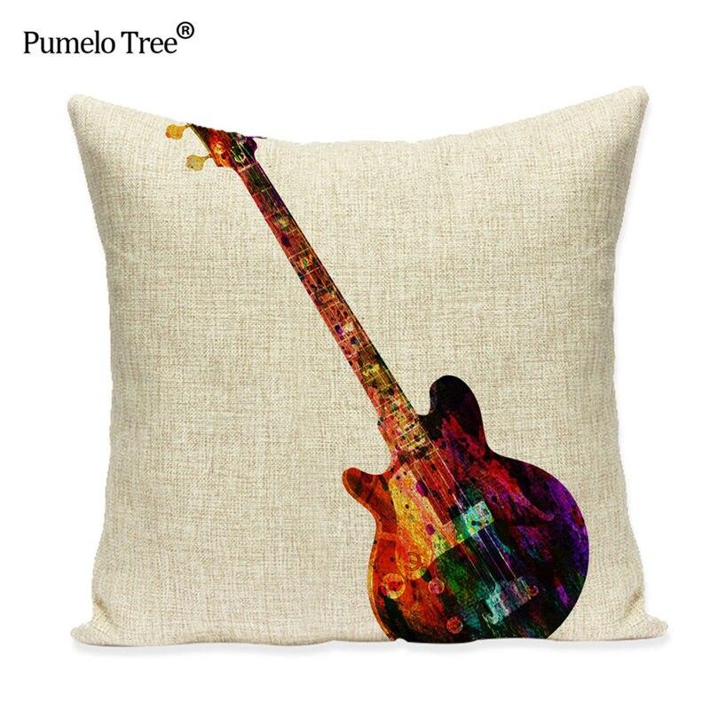 guitar throw pillows