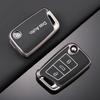 TPU Leather Car Remote Key Case Fob Cover Holder Shell For Volkswagen VW Polo Golf 7 MK7 Tiguan Passat Jetta E-golf AccessoriesBR2