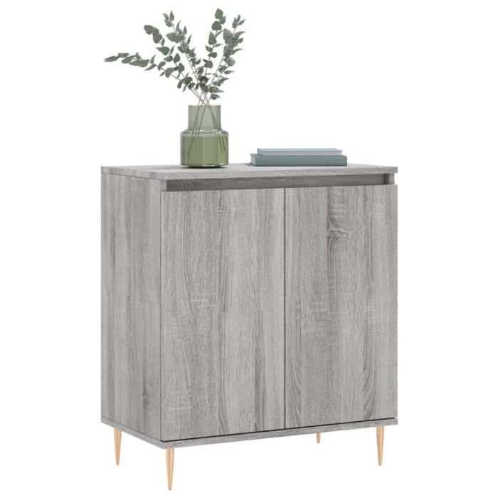 VidaXL Buffet Sonoma gris 60x35x70 cm Bois d'ingénierie 827154