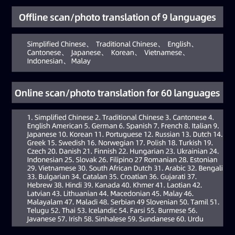 Portable Language Conversion Device With Long Power Time And 8GB Capacity For Fast Text Conversion
