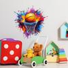 Painted Paint Basketball Baskets Bedroom Living Room Home Beautification Decoration Wall Stickers
