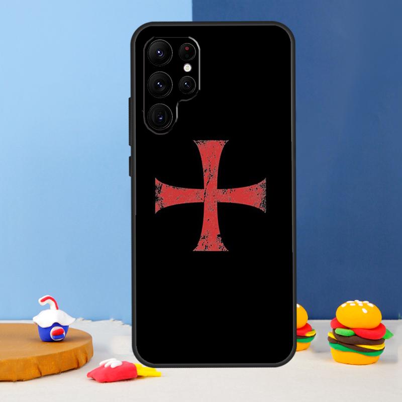 

Knights Templar Coat of Arms Phone Case For Samsung Galaxy S25 S24 Ultra S9 S10 S20 S22 S21 S23 Plus S24 FE Cover Coque Galaxy S25
