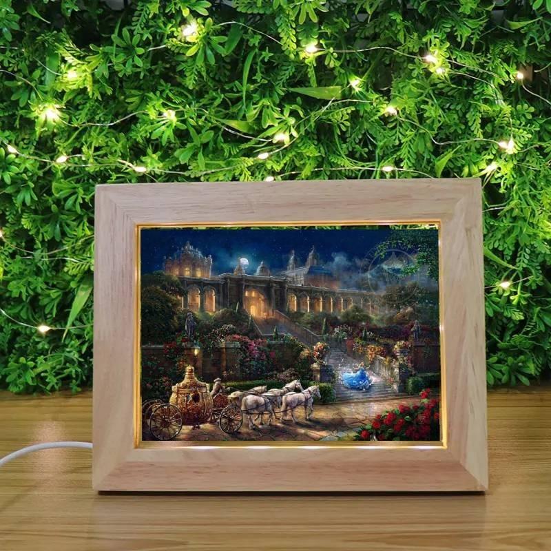 Mermaid Princess Canvas Wall Art Modern Fairy Tale Kids Room Decor Painting