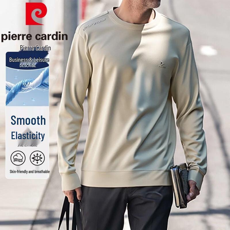 Pierre Cardin Men's Crew Neck Long Sleeve Casual Sweatshirt Tee