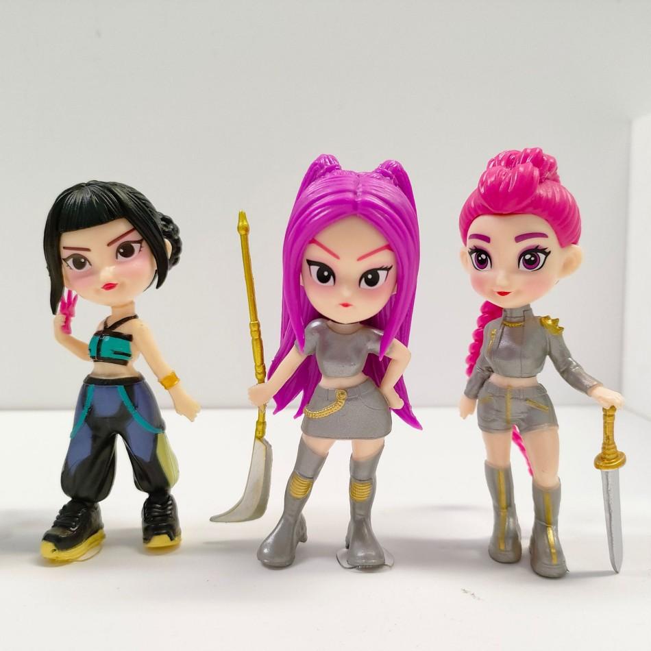 6pcs/set for kpop witch hunting group,Saja Boys,  Superstar Rumi PVC Action Figure Toy Anime Figurine Doll For Fans Gift
