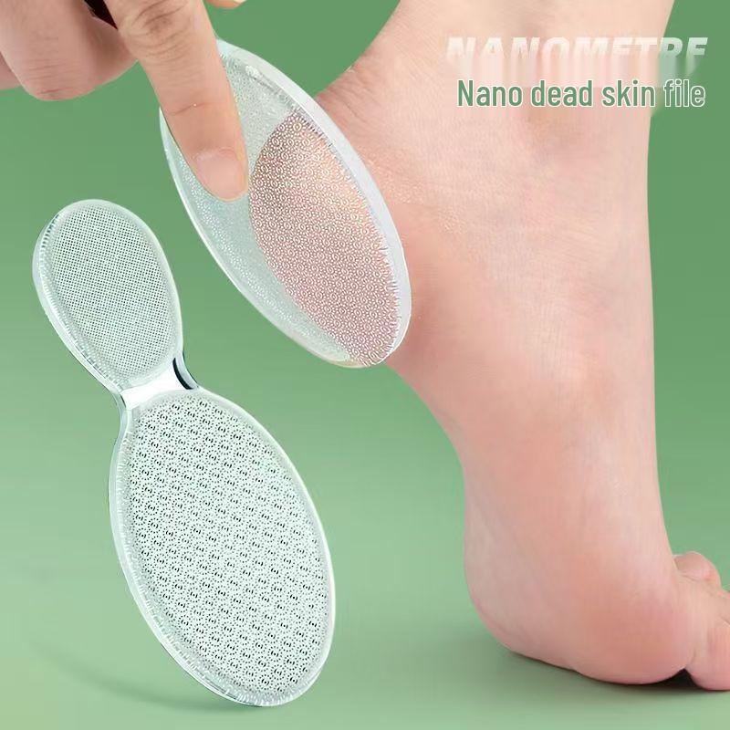 Eight-Character Nano White Double-Headed Foot and Hand Skin File