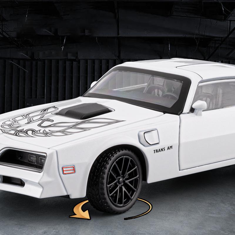 NEU 1/32 Pontiac Firebird Legierung Muscle Car Modell Sound und Licht Rückzug Kinder Spielzeug Sammlerstücke Geburtstagsgeschenk
