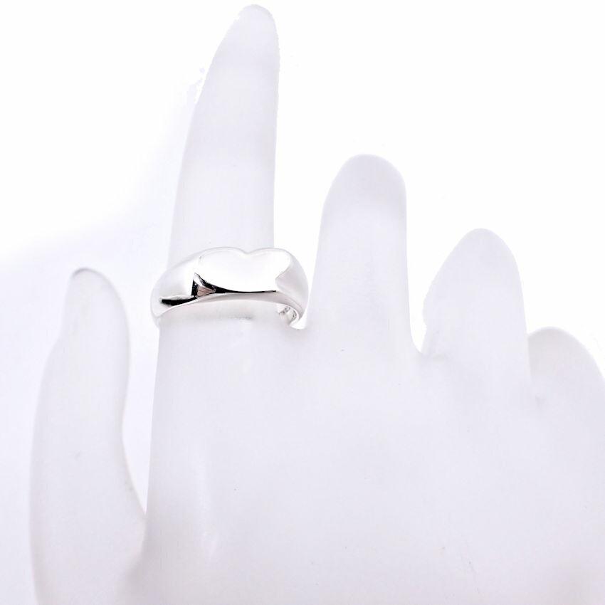 [Used] TIFFANY 925 Signet Heart Ring / Size 9 / g538-69