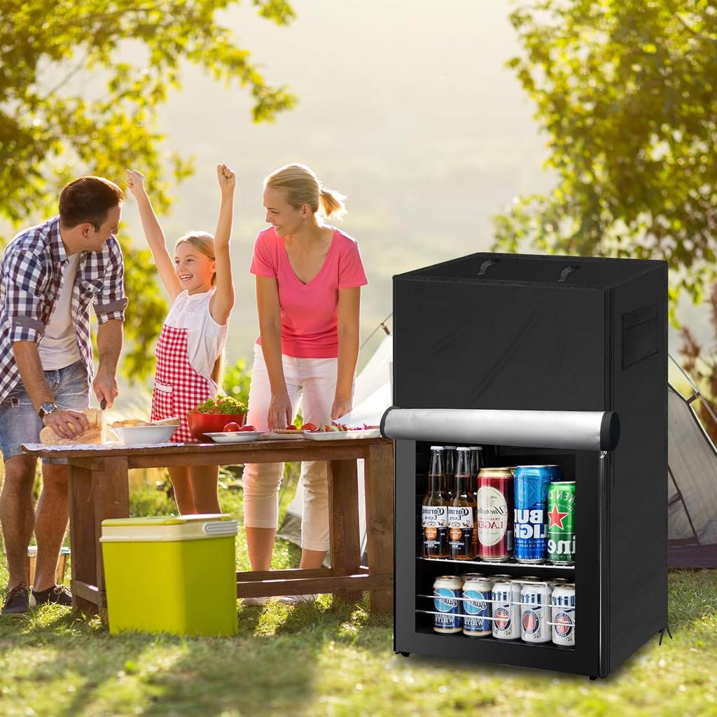 1pcs Outdoor freezer cover Outdoor dustproof freezer cover for upright freezer/beverage freezer Compact outdoor freezer cover