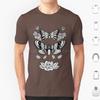 Death Moths T Shirt Big Size 100 Cotton Death Moth Roses Death Moths Moths Moth Black And White Fine Liner Detail Dot Work