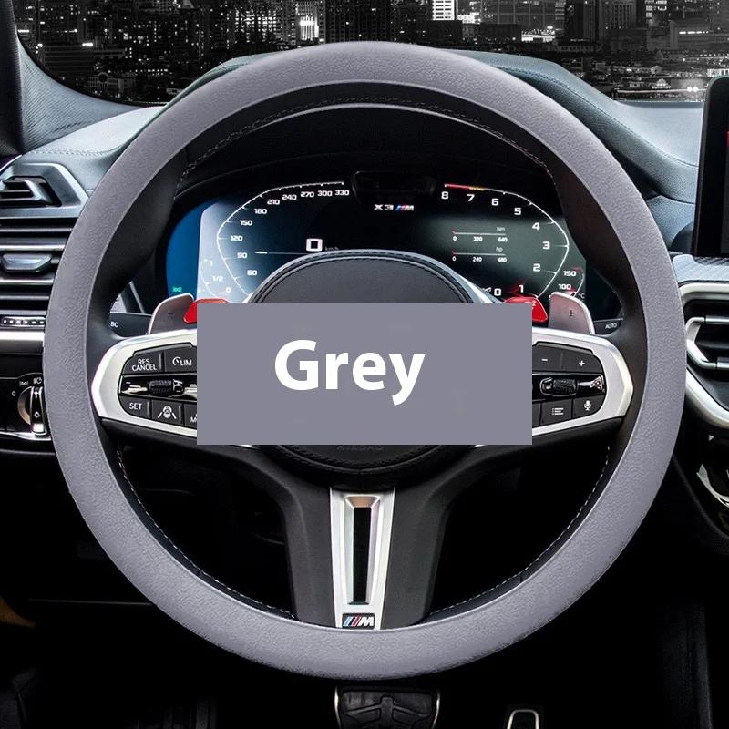Anti-Slip Silicone Steering Wheel Cover - Universal Fit, Soft & Odorless Fits 14''/15''/16'' Wheels, Durable & All-Season