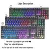 104-Key Illuminated Russian-English Mechanical Keyboard