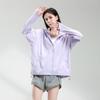 Women's Anti-UV Ice Silk Hooded Windbreaker - Breathable, Elastic, and Sun-Protective Summer Jacket for Climbing