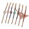 Fashionable Square Diamond Embedded Quartz Watch Student Watch Versatile Simple Design Colorful Diamonds Attracting Students