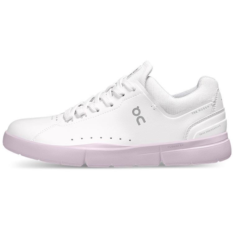 

On THE ROGER Skateboard Shoes Women s Low top White/Lily Pink 48.98959 37.5