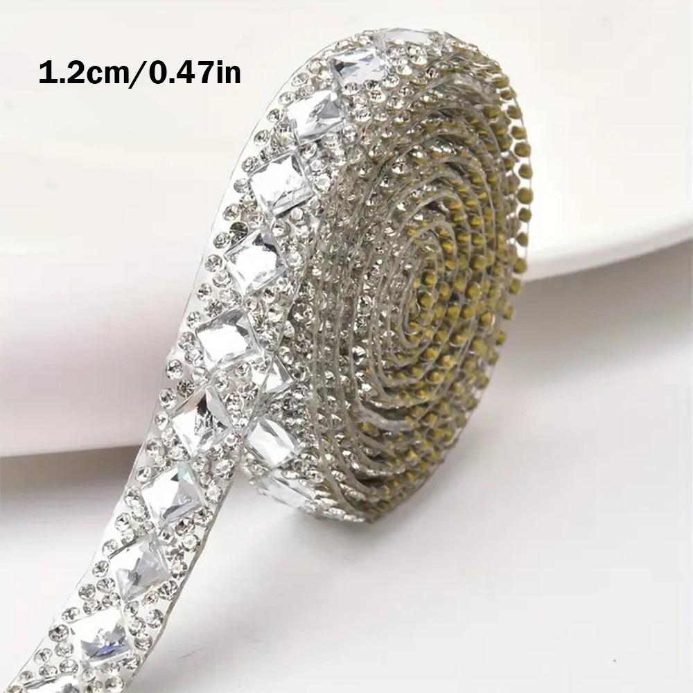DIY Self Adhesive Rhinestone Strips Sewing Accessories Bling Rhinestone Trim Tape  Wedding Decor