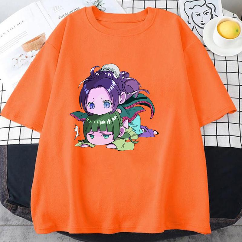 Fashion Unisex T-shirt Anime The Apothecary Diaries Print Designed Summer Tops Tees Casual Short Sleeve Shirts