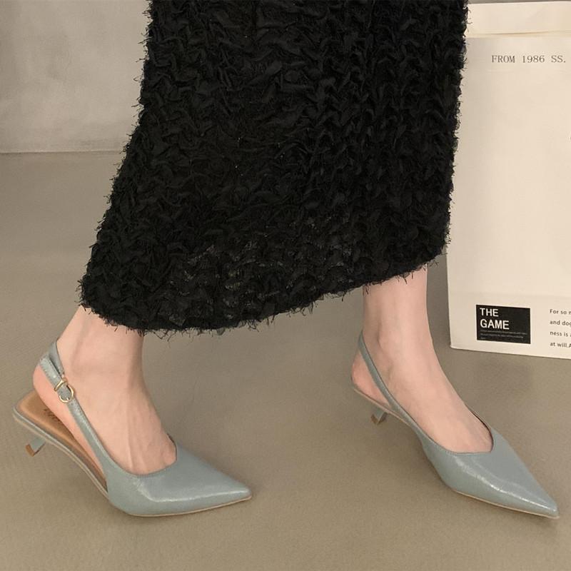 Fashion Bailamos 2025 Spring Pointed Toe Women Sexy Shallow Slip On Pumps Shoes Fashion Thin High Heel Sandal Ladies Elegant Dress Shoes