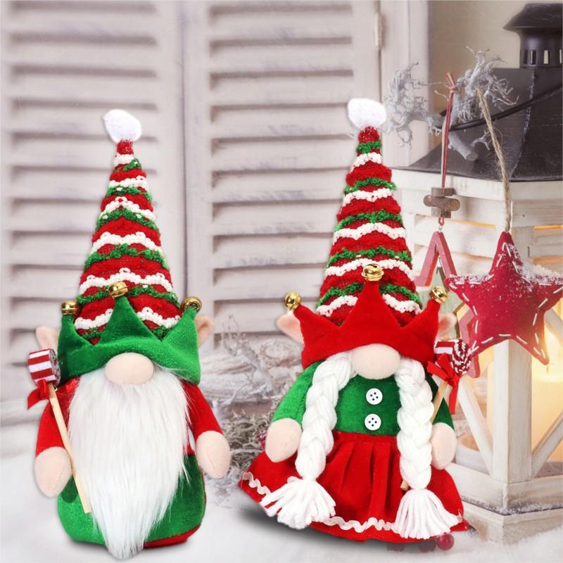 Couple Elf Doll Decoration Santa Claus Doll Faceless Doll Decoration Christmas Gifts for Kids Friends Party Plush Toy 2025