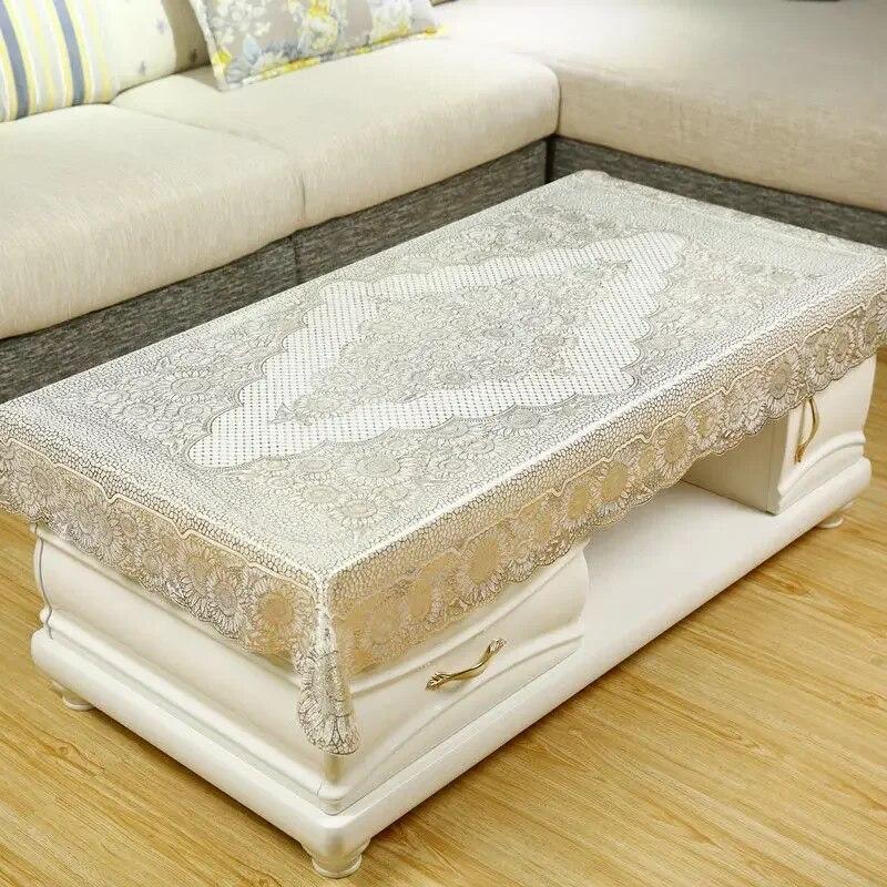 Față de masă dreptunghiulară pentru ceai Covorașă rezistentă la ulei 90x140cm 110x160cm PVC Pastoral stil european Față de masă din plastic