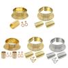 Schickes ethnisches Choker-Set mit langem Hals Vielseitiges ethnisches Choker-Ohrring-Set in Gold/Silber für vielfältige Styling-Optionen