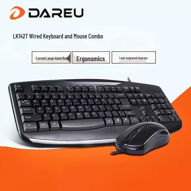 Dareu LK142T Wired Keyboard and Mouse Set