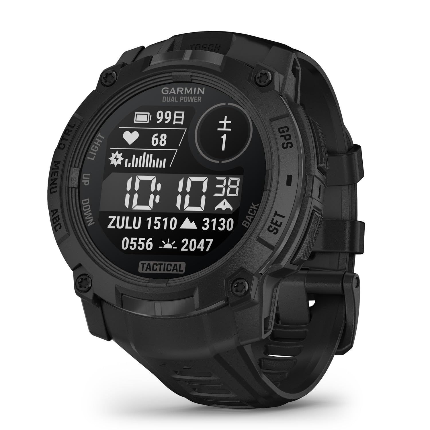 

Garmin Instinct 3 Tactical Dual Power Watch 50mm Black 010-02935-80