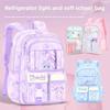 Children School Bags Teenagers Safety Reflective Backpack for Boys Girls Oxford Waterproof Schoolbag