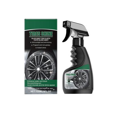 Spray abrillantador para neumáticos de coche, descontaminante, pulido, mantenimiento, abrillantador, agente de recubrimiento líquido, 120 ml