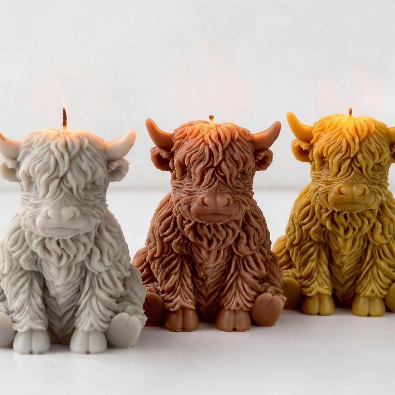 Yak Silicone Candle Molds Animal Shape Silicone Mould for Making Candle Soap Home Decoration Gypsum Figurine Resin Art