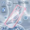 For iPhone 12 Pro Max Case Anti-Yellow TPU+PC Crystal Clear Phone Shell Compatible with Magsafe
