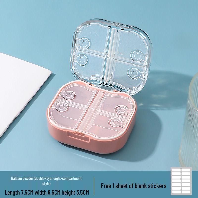 Compact, Moisture-Proof Pill Box for Daily Medication - 3 Times a Day, 7-Day Organizer