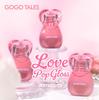 GoGoTales Love Pop Gloss (04 Raspberry Mist) Lip Gloss, Shine, Lip Makeup, Volume, 3D, Moisturizing, Pink, Blue Tone, Transparency, Happiness,