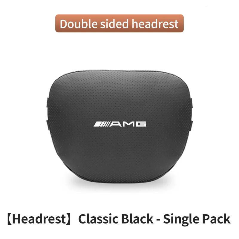 Car Sticker Car Headrest Neck Support Lumbar Rest Cushion Neck Pillow For Mercedes-Benz AMG A C E S V Class Sprinter GLC ML SLK