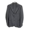 Sartorio SG1250 Blue x Gray 100% Wool Check 3B Tailored Jacket Jacket 46 Blue Gray CheckUsed