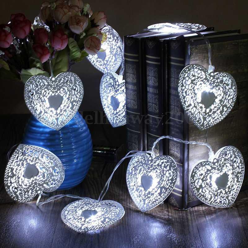 10 LED Heart Shape String Christmas Lighting For Christmas Decoration