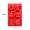 Christmas Silicone Baking Molds  Chocolate Candy Molds Set For Cake Toppers, Ice Cubes, Jello, DIY Cake Candles